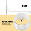 White Arc LED Floor Lamp Corner Standing Reading Light Adjustable Living Room Bedroom