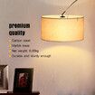 White Arc LED Floor Lamp Corner Standing Reading Light Adjustable Living Room Bedroom