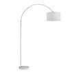 White Arc LED Floor Lamp Corner Standing Reading Light Adjustable Living Room Bedroom