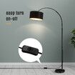 Adjustable Floor Lamp LED Reading Light Corner Standing Lighting Living Room Bedroom Black