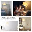 Adjustable LED Floor Lamp Arc Standing Reading Light Storage Shelf Living Room Bedroom White