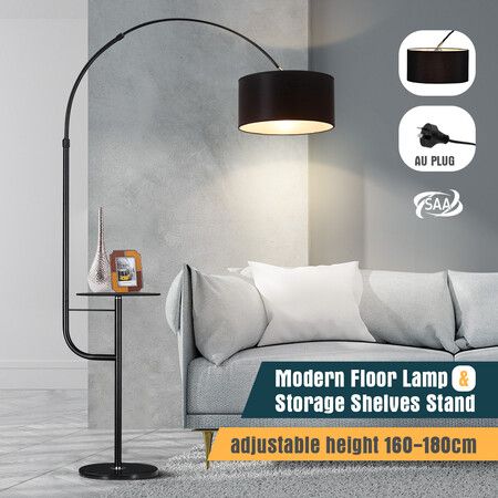 Modern Black Led Floor Lamp Arc, Modern Black Arc Floor Lamp