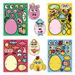 Easter Eggs Music Light Spinner?egg dying kit?egg painting kit,Coloring Kit with plus 10 wooden eggs crystals cartoon stickers
