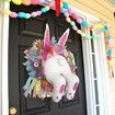 Easter Door Wreath with Bunny Butt Ears Decorations Easter Rabbit Garland for Front Door Supplies