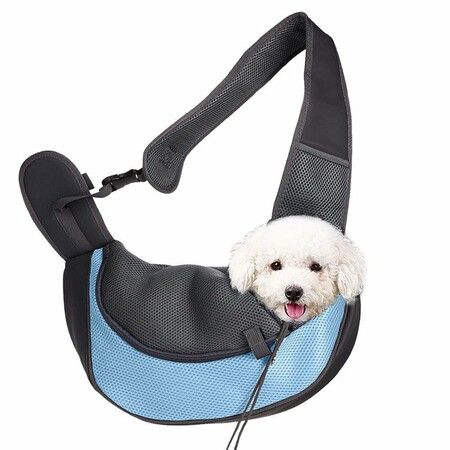 Pet Sling Carrier - Small Dog Cat Sling Pet Carrier Bag Safe Reversible Comfortable Adjustable Pouch