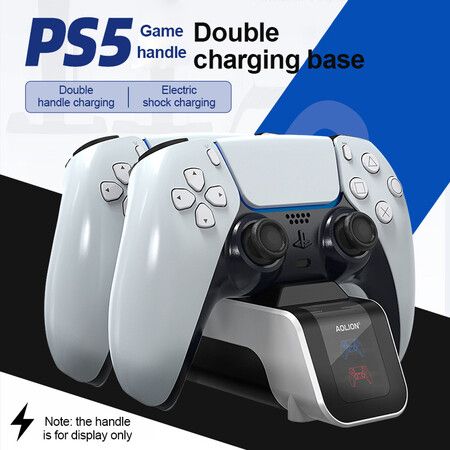 PS5 Dual USB Handle Fast Charging Dock Station Stand Charger for Play Station 5 PS5 Game Controller Joypad Joystick