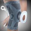 1pcs knee patella protector brace silicone spring knee pad basketball running compression knee sleeve