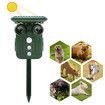 Animal Insect Repellent Solar Rechargeable Ultrasonic Motion Sensor Multifunctional Fox Bird Repellent For Garden Pest Control