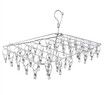 52 Clips Clothes Drying Racks Stainless Steel Drip Hanger Folding Clothes Drying Socks, Bras, Towel, Underwear,