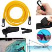 4m adjustable swimming resistance training elastic belt exerciser safety rope latex tubes swimming training