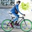 Crab bicycle wheel spoke lights night riding bicycle wheel warning lights clip multipurpose in running lights led signal for useful