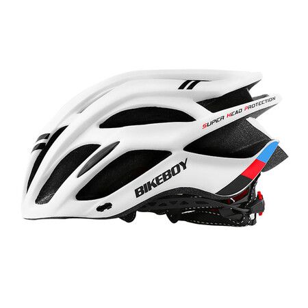 Bikeboy Cycling Helmet Adjustable Men Women Sport Bike Safety Cap (White)