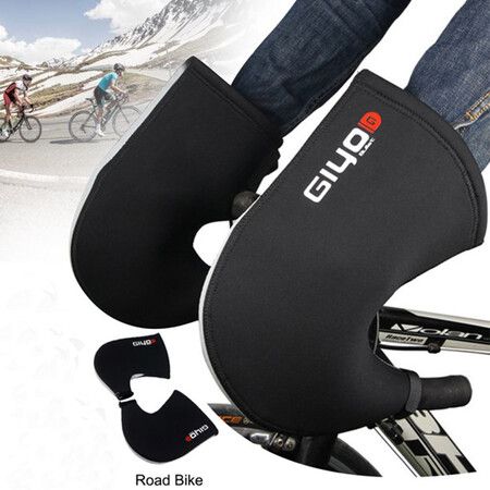 Winter Cycling Gloves Warmer Cover MTB Road Bike Handlebar Mittens Hand Gloves For Men Women -(Road Bike Gloves)