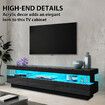 Black LED TV Stand Unit Storage Cabinet Entertainment Console High Gloss Front 3 Drawer