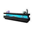 Black LED TV Stand Unit Storage Cabinet Entertainment Console High Gloss Front 3 Drawer