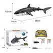 Remote Control Shark ToyWater Jet Simulation Shark?Remote Control Boat for Pool Dual Batteries