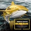 Remote Control Shark Toy 1:18 Scale High Simulation Shark Dual Batteries RC Shark for Swimming Pool