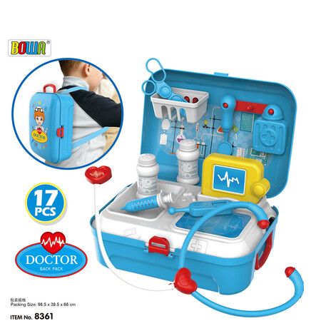 17pcs Doctor Kit, Nurse Dentist Pretend Roles for 3 Year Old Children Boys Girls
