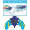 Stingray Underwater Glider Swimming Pool Toy Self Propelled Adjustable Fins Mini Stingray Underwater Gliders (1pack)