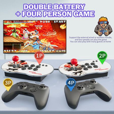 2022 Newest Double Rocker Video game console built-in 10000 games 3D joystick classic Retro TV console arcade game box best gifts