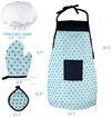 19PCS Kids Chef Role Play Costume Cooking and Baking Set with Apron, Chef Hat, Cooking Mitt