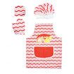 45PCS Kids Chef Apron  Hat Kids Role Play Costume Dress Up Bakery Toys Pretend Play Cooking Baking Tea Party