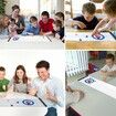 Tabletop Curling Game Family Games for Kids and Adults Compact Curling Board Game Portable