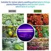 2 Strips Grow Light Four Heads Growing lamp Full Spectrum Dimmable Levels Led  Plant Lamp with Red Blue Lights