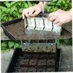 Soil Block Maker Quad Manual Blocking Tool for Garden Greenhouse Seedling Nursery Plant Transplantation,Manual Soil Blocker