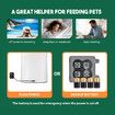 Petscene 7L Automatic Pet Cat Feeder Dog Food Dispenser Voice Recorder 2 Bowls LCD