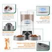 Petscene 7L Automatic Pet Cat Feeder Dog Food Dispenser Voice Recorder 2 Bowls LCD