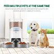 Petscene 7L Automatic Pet Cat Feeder Dog Food Dispenser Voice Recorder 2 Bowls LCD