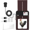 Petscene Automatic Chicken Coop Door Opener Kit LED Lights Timer Light Sensor Remote Waterproof