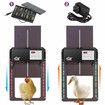 Petscene Automatic Chicken Coop Door Opener Kit LED Lights Timer Light Sensor Remote Waterproof