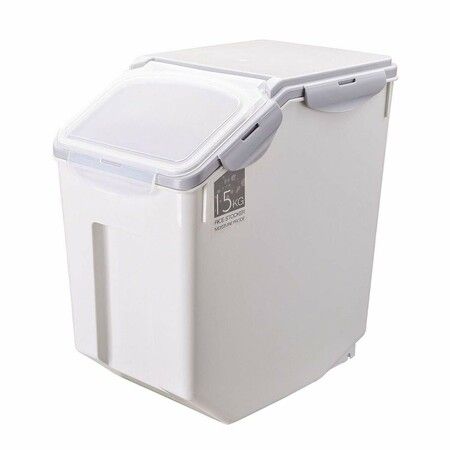 15kg SizeL Dry Food Storage Box Flour containers with Lid Dip Rice Coffe Been Pet food