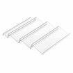 Expandable Plastic Deluxe Spice Rack, Drawer Organizer for Kitchen Cabinet Drawers- 4 Tier Spice Drawer Organizer for Kitchen Cabinets,1 Pack Clear