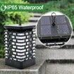 Solar Outdoor Lights, Arzerlize Flickering Flame Solar Lantern Lights Outdoor Garden Waterproof Hanging Lanterns (1Pack)