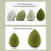 4 Pcs Makeup Sponges Blender Set For Foundation Blender with Egg case Color Random Send