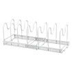 7-Layer Adjustable Divider for Iron Pot and Pan Lid and Countertop Organizer for Cookware