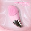 Electric Face Cleansing Brush Mini Electric Silicone Brush Facial Massage Deep Pore Cleansing Skin Cleansing Tool