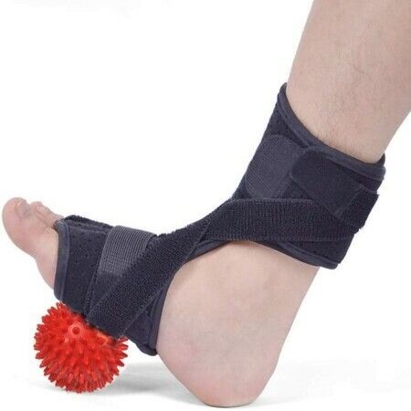 Plantar Fasciitis Foot Appliance, drooping Foot Support Night Splint Spike Massage Ball or Left and Right
