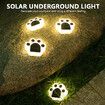 4pcs Set Solar Paw Print Lights Bear Dog Cat Animal Garden Lights Paw Lamp Pathway Lawn Yard Outdoor Decorations Foot Print LED