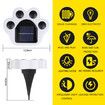 4pcs Set Solar Paw Print Lights Bear Dog Cat Animal Garden Lights Paw Lamp Pathway Lawn Yard Outdoor Decorations Foot Print LED