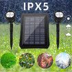 Solar Powered Spotlight Ground Light Outdoor Landscape Lighting Waterproof RGB Color Changing Light For Yard Garden Tree Pathway White Light 2 in1