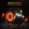 Industrial Fan Heater Electric 2 in 1 Portable Hot Air Blower Carpet Dryer for Workshop Warehouse Shed SAA 3000W