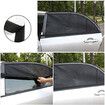 2Pcs Car Rear Side Window Visor Shade Mesh Cover Shield Sunshade UV Protector