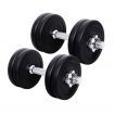 Everfit 15kg Dumbbell Set Weight Plates Dumbbells Lifting Bench