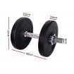 Everfit 15kg Dumbbell Set Weight Plates Dumbbells Lifting Bench