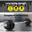 Everfit 168CM 5.5FT Barbell Bar Fitness Weight Plates Dumbbells Row