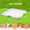 Pet Dog Pee Pad Holder with 50pcs Cat Toilet Training Mat Puppy Potty Portable Trainer 60x60cm